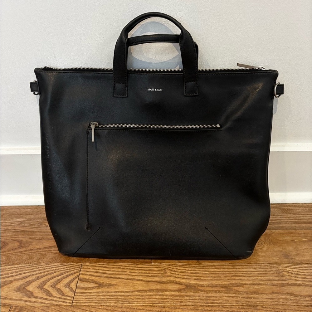 Matt & Nat Black Briefcase or Large Tote